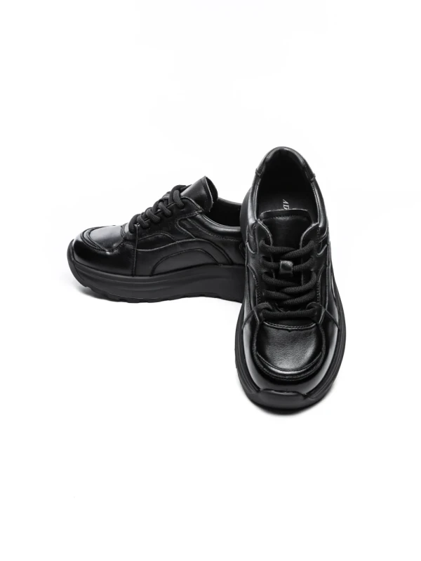 Pantofi Sport Dama din piele naturala S5353 BLACK | ADVANCER