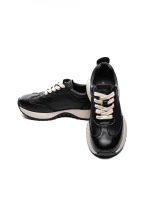 Pantofi Sport Dama din piele naturala 3708-1 BLACK | ADVANCER