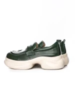 Pantofi Casual Dama din piele naturala 10821 GREEN | ADVANCER