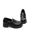 Pantofi Casual Dama din piele naturala 25N88 BLACK | ADVANCER