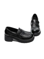 Pantofi Casual Dama din piele naturala 25N88 BLACK | ADVANCER