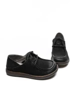 Pantofi Casual Dama din piele naturala 3852 BLACK | ADVANCER