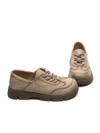 Pantofi Casual Dama din piele naturala 6886 CREAM | ADVANCER