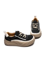 Pantofi Sport Dama din piele naturala 77006 BLACK | ADVANCER