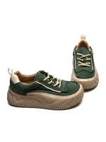 Pantofi Sport Dama din piele naturala 77006 GREEN | ADVANCER