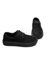 Pantofi Casual Dama din piele naturala 663-1 BLACK | ADVANCER