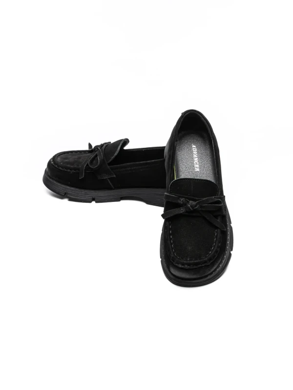 Pantofi Casual Dama din piele naturala 6889 BLACK | ADVANCER