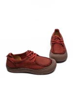Pantofi Casual Dama din piele naturala KM5169 RED | ADVANCER