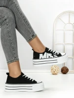 Tenisi Dama 810-4A BLACK-WHITE | RED JIN