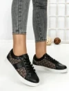 Sneakers Dama 815-4A BLACK | RED JIN