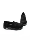 Pantofi Casual Dama din piele naturala 53671 BLACK | ADVANCER