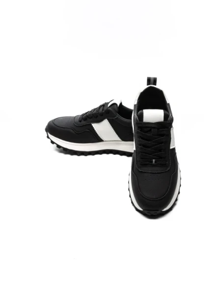 Pantofi Sport Barbati din piele naturala 7077 BLACK | ADVANCER