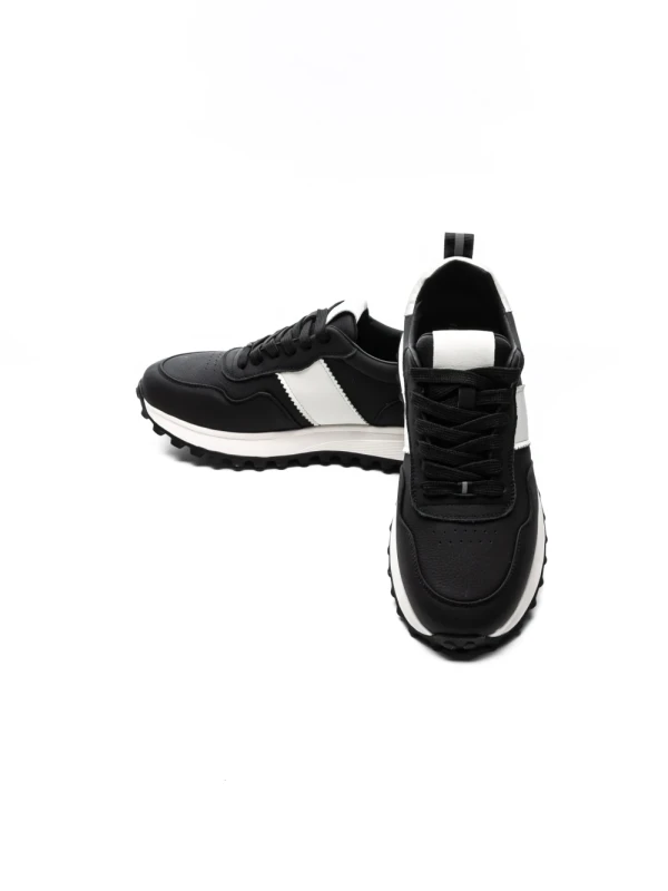 Pantofi Sport Barbati din piele naturala 7077 BLACK | ADVANCER