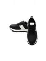 Pantofi Sport Barbati din piele naturala 7077 BLACK | ADVANCER