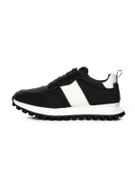 Pantofi Sport Barbati din piele naturala 7077 BLACK | ADVANCER