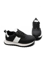 Pantofi Sport Barbati din piele naturala 7077 BLACK | ADVANCER