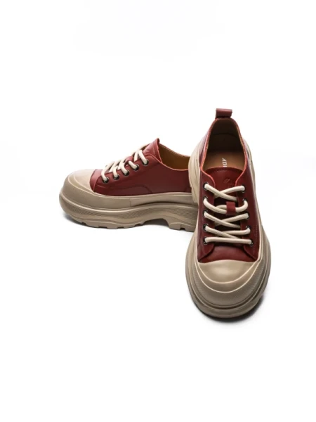Pantofi Casual Dama din piele naturala 6805 RED | ADVANCER