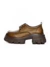 Pantofi Casual Dama din piele naturala KM1606 KHAKI | ADVANCER