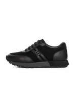 Pantofi Sport Barbati din piele naturala 1-230-77 BLACK | ADVANCER