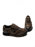 Pantofi Sport Barbati din piele naturala 1-230-77 COFFEE | ADVANCER