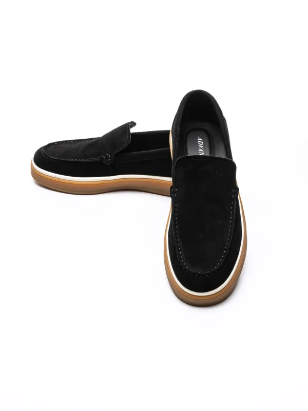 Mocasini Barbati din piele naturala 5331 BLACK | ADVANCER