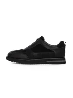 Pantofi Sport Barbati din piele naturala 1-528-70 BLACK | ADVANCER