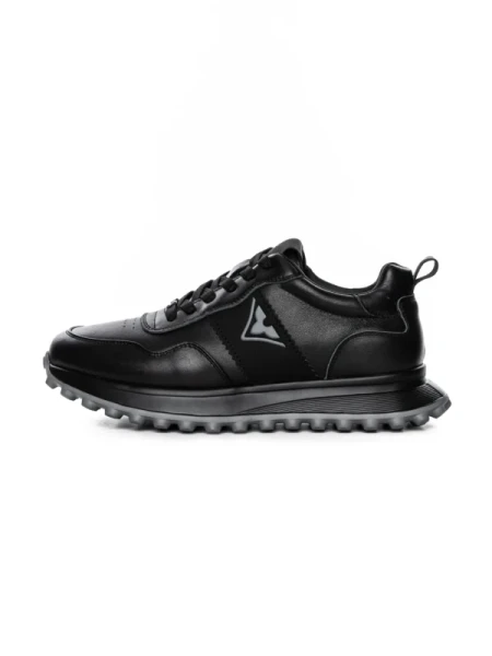 Pantofi Sport Barbati din piele naturala 7058 BLACK-GREY | ADVANCER