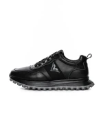 Pantofi Sport Barbati din piele naturala 7058 BLACK-GREY | ADVANCER
