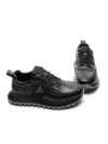 Pantofi Sport Barbati din piele naturala 7058 BLACK-GREY | ADVANCER