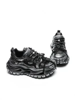 Pantofi Sport Barbati din piele naturala S52369 BLACK | ADVANCER
