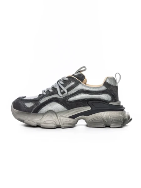 Pantofi Sport Dama din piele naturala Y5757 DARK GREY | ADVANCER