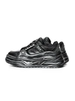 Pantofi Sport Barbati din piele naturala 98512-1 BLACK | ADVANCER