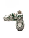 Pantofi Sport Barbati din piele naturala 98512-1 WHITE-GREEN | ADVANCER