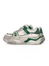 Pantofi Sport Barbati din piele naturala 98512-1 WHITE-GREEN | ADVANCER