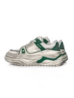 Pantofi Sport Barbati din piele naturala 98512-1 WHITE-GREEN | ADVANCER