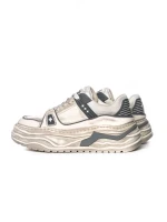 Pantofi Sport Barbati din piele naturala 98512-1 WHITE-GREY | ADVANCER