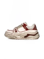 Pantofi Sport Barbati din piele naturala 98512-1 WHITE-RED | ADVANCER