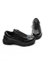 Pantofi Sport Barbati din piele naturala 5902 BLACK | ADVANCER