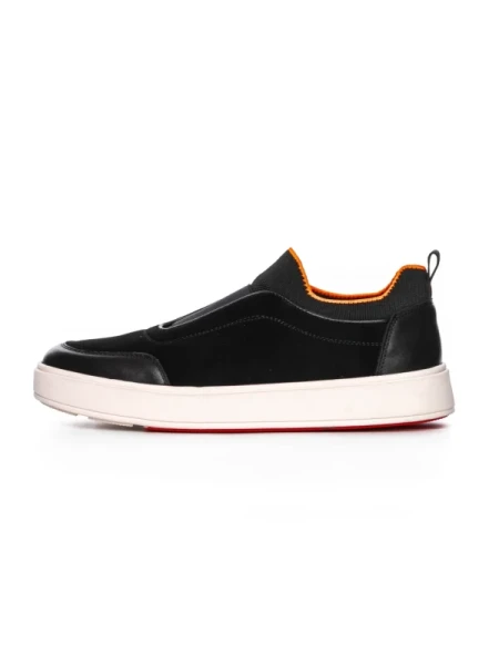 Pantofi Sport Barbati din piele naturala 25815 BLACK | ADVANCER