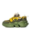 Pantofi Sport Dama din piele naturala HD37872 GREEN-YELLOW | ADVANCER