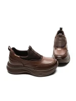 Pantofi Sport Dama din piele naturala 87838 BROWN | ADVANCER