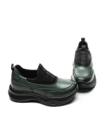Pantofi Sport Dama din piele naturala 87838 GREEN | ADVANCER