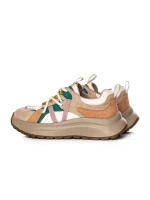 Pantofi Sport Dama din piele naturala HW9256-1 APRICOT-GREEN | FRANCO GERARDO