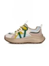 Pantofi Sport Dama din piele naturala HW9256-1 CREAM-YELLOW | FRANCO GERARDO
