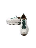 Pantofi Sport Dama din piele naturala BG08 CREAM-GREEN | ADVANCER