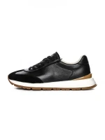 Pantofi Sport Barbati din piele naturala 8813 BLACK | ADVANCER