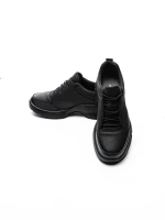 Pantofi Sport Barbati din piele naturala 39600 BLACK | ADVANCER