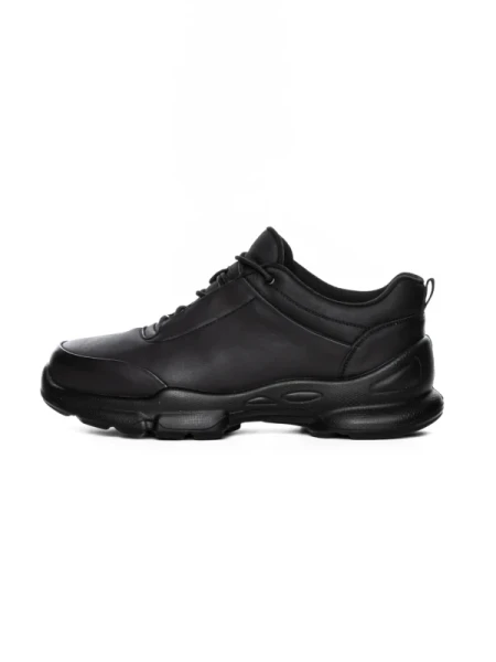 Pantofi Sport Barbati din piele naturala 39600 BLACK | ADVANCER