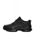 Pantofi Sport Barbati din piele naturala 39600 BLACK | ADVANCER