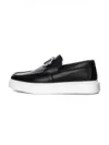 Mocasini Barbati 5NXE56 BLACK-WHITE | EXCENTRIC SHOES